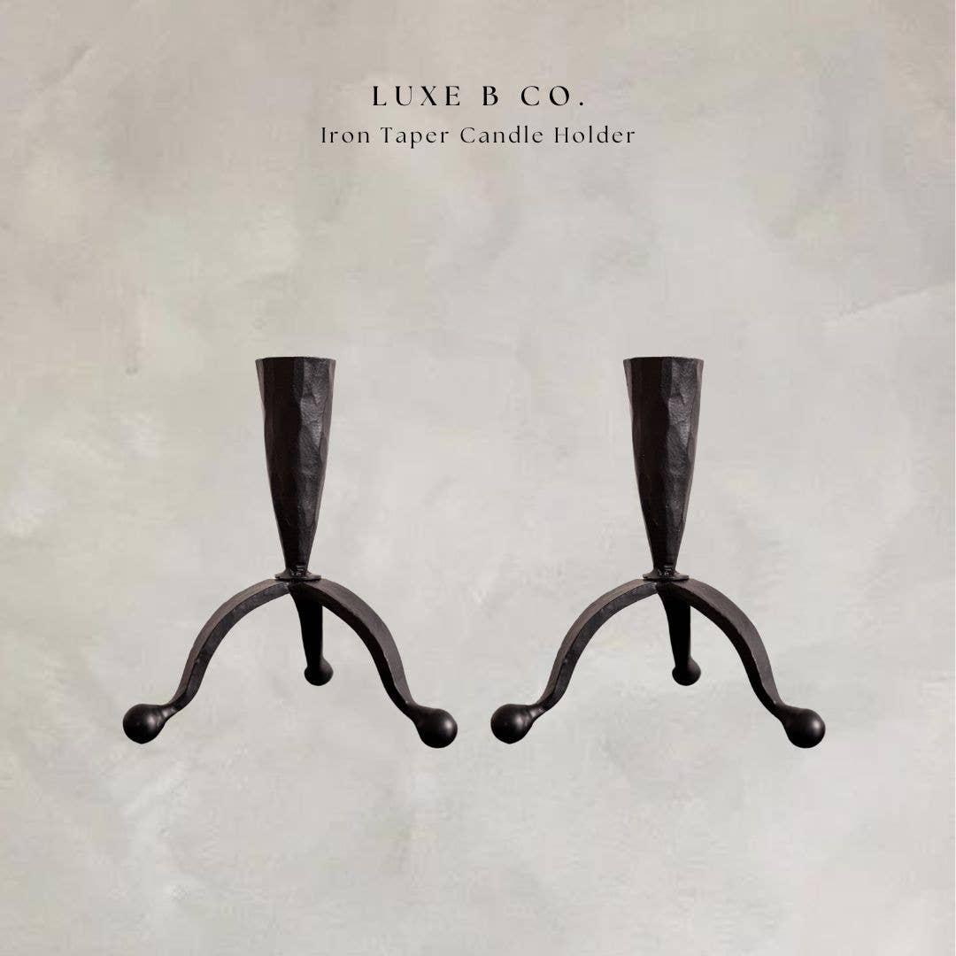 Iron Taper Candle Holder
