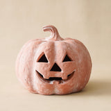 Rustic Orange Terracotta Jack-O-Lantern Pumpkins | 2 Sizes