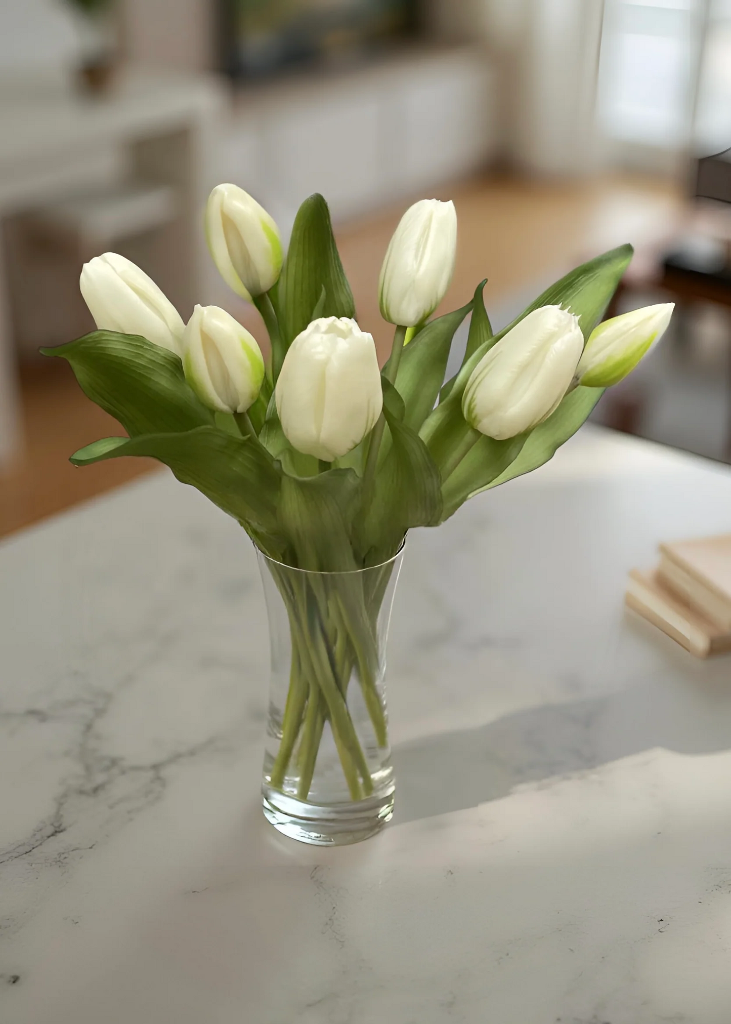 12" Fresh Touch White Formosa Tulip Bundle