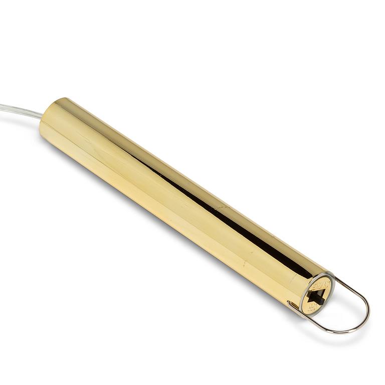 Lg Organic Ball Orn w/LED-Gold-6"H