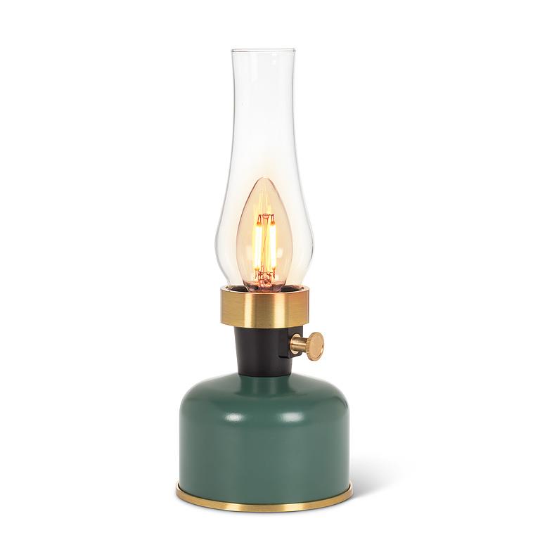 Lantern LED Lamp - Green - 10.5"H