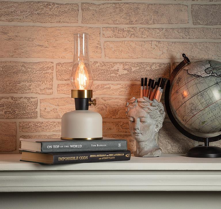 Lantern LED Lamp - Ivory - 10.5"H
