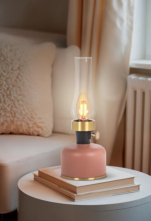 Lantern LED Lamp - Terracotta - 10.5"H