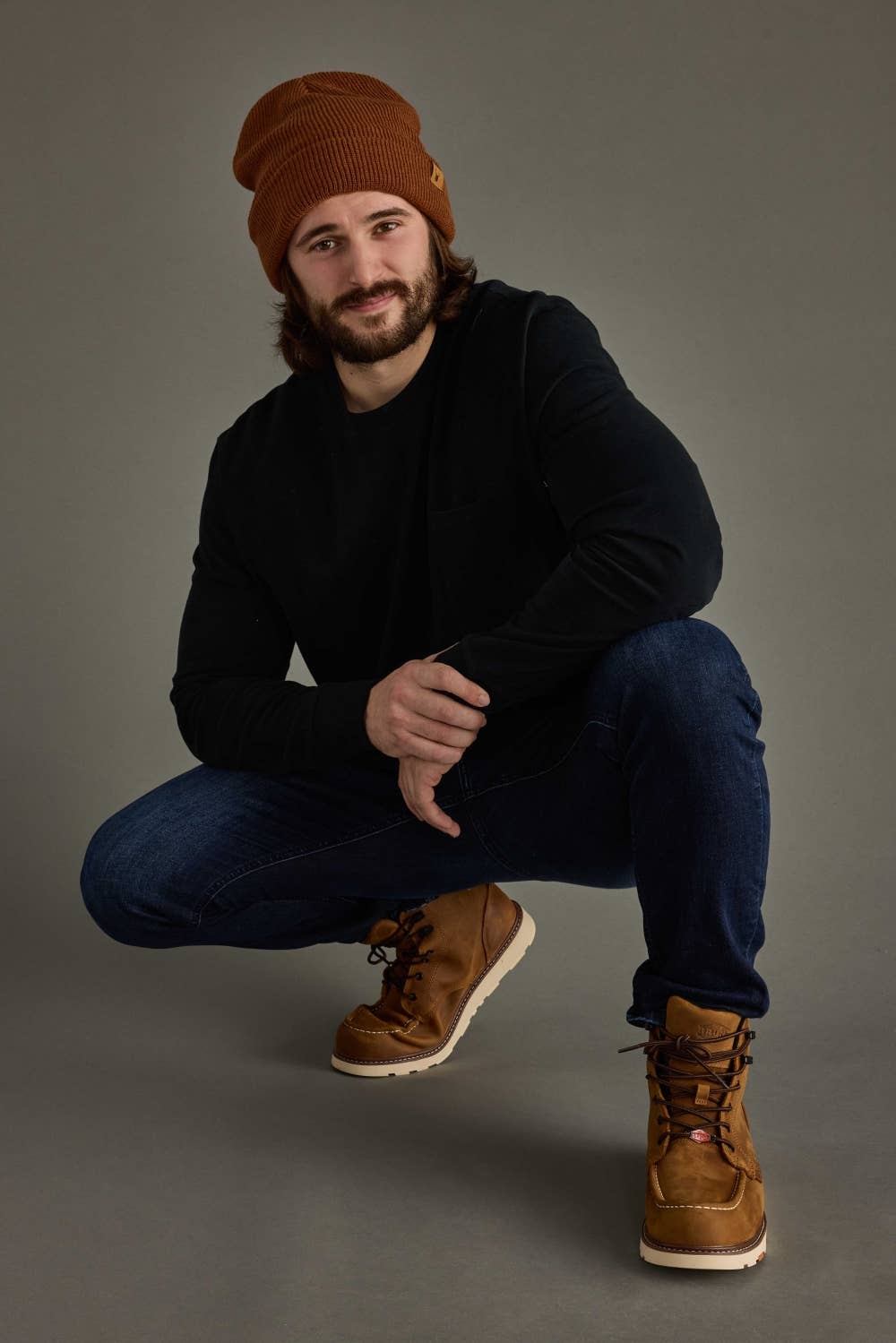 Brown Knit Beanie