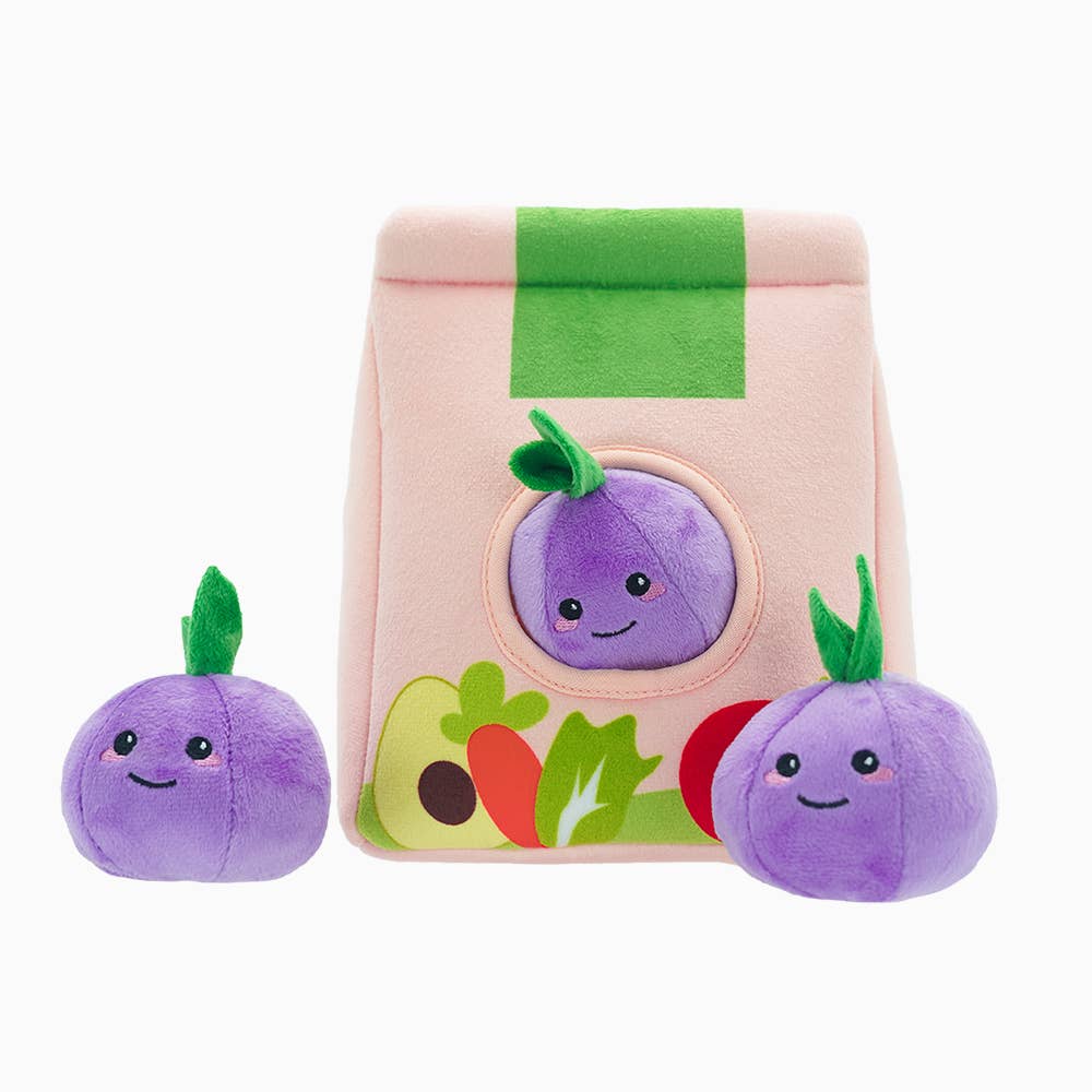 HugSmart Pet - Food Party | Grocery Bag - Interactive Toy