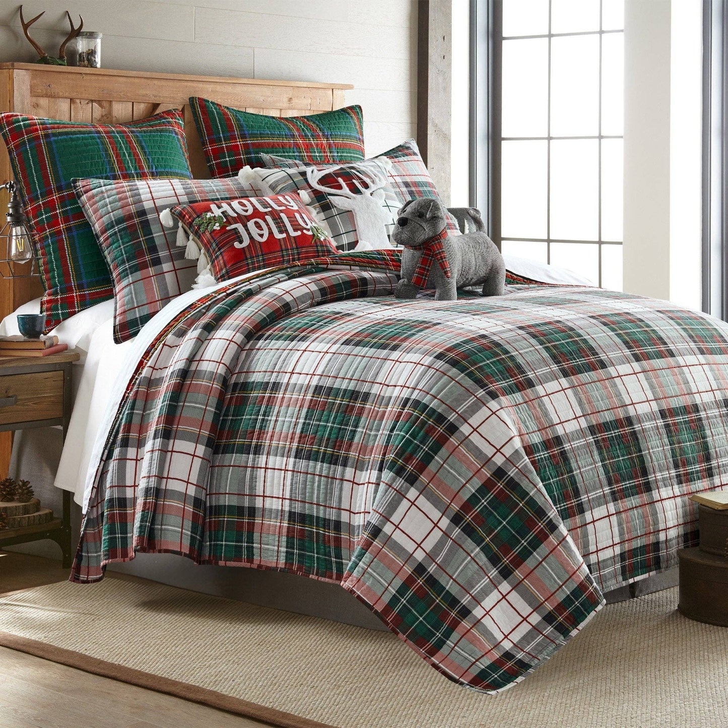 Spencer Plaid Quilt Set - Full/Queen