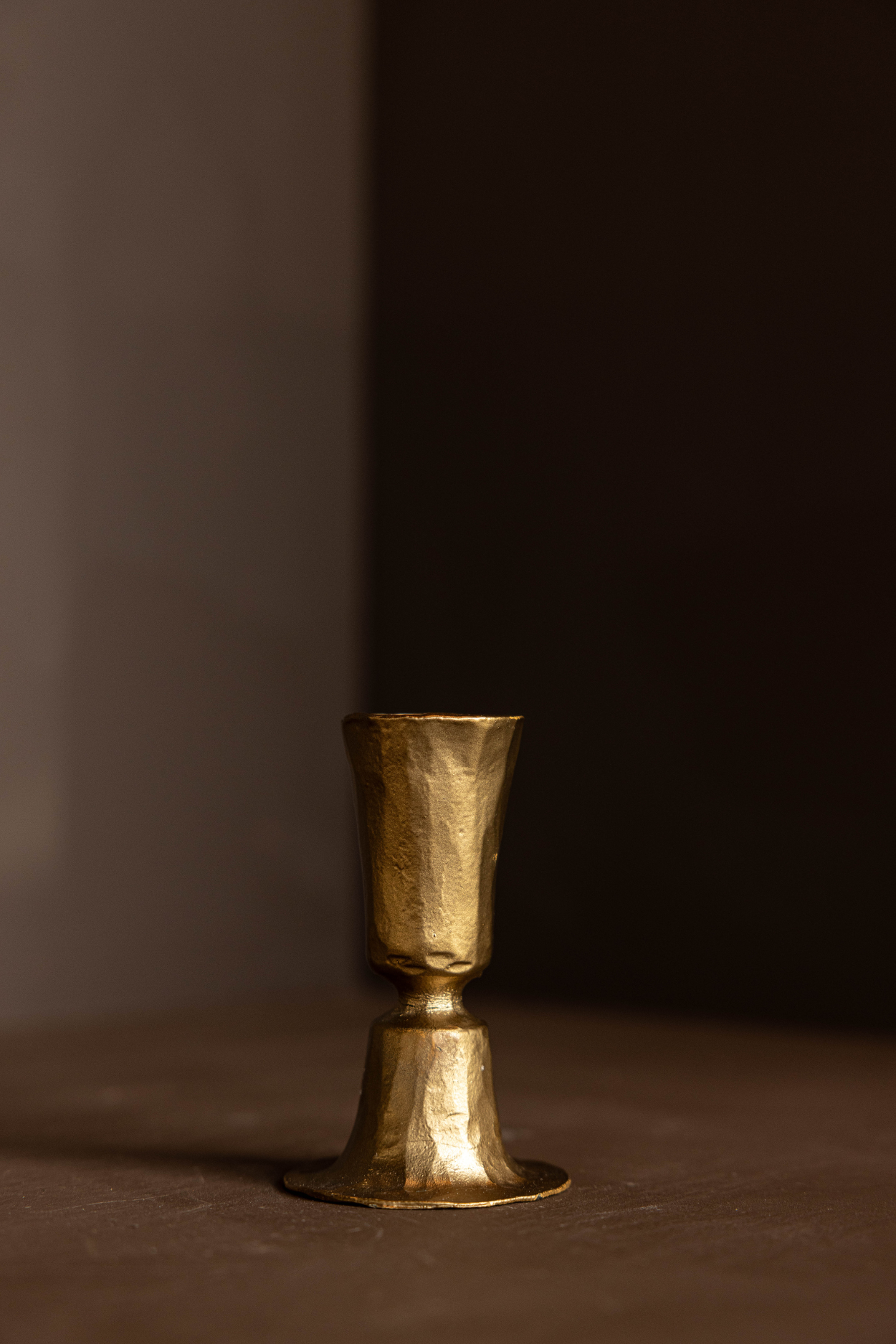 Brass Tapered Candle Holder