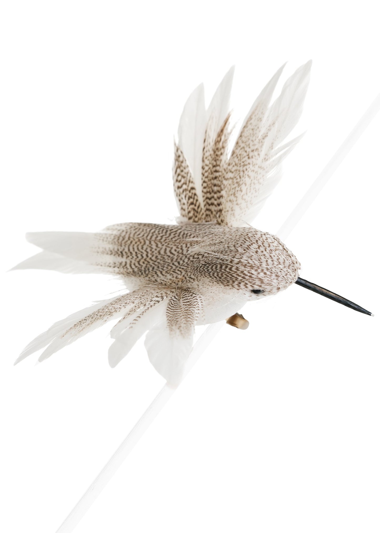 Feather Hummingbird Ornament With Clip