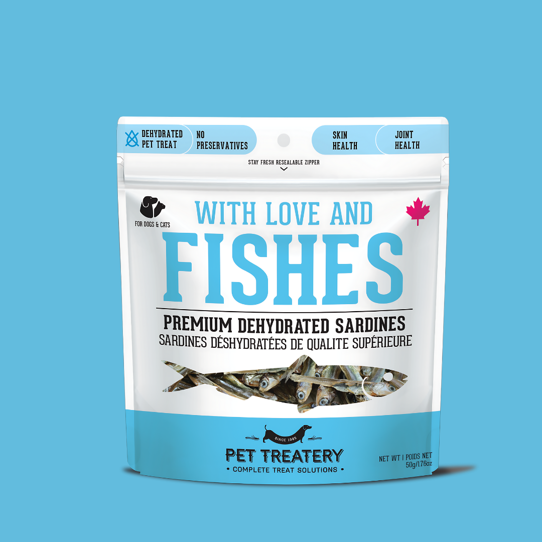 Sardines Dehydrated Pet Treats: High-Protein & Natural 90g