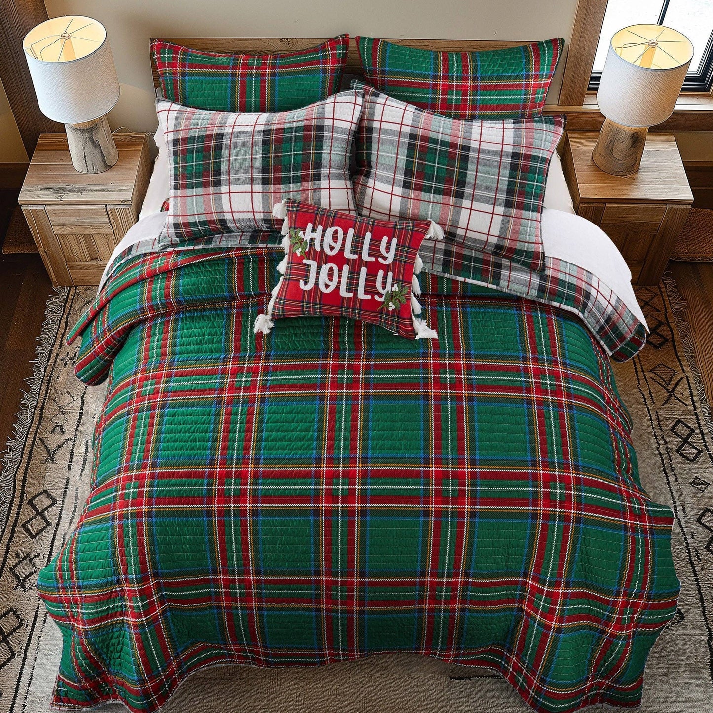 Spencer Plaid Quilt Set - Full/Queen