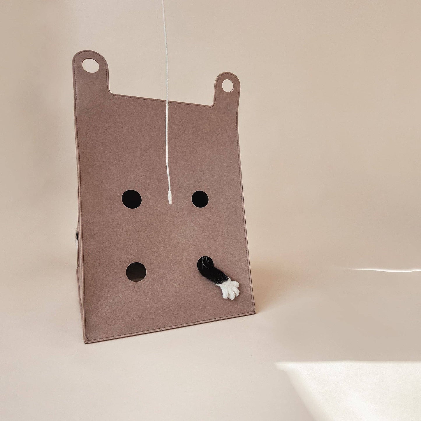 Minimalist Moka Felt Cat House