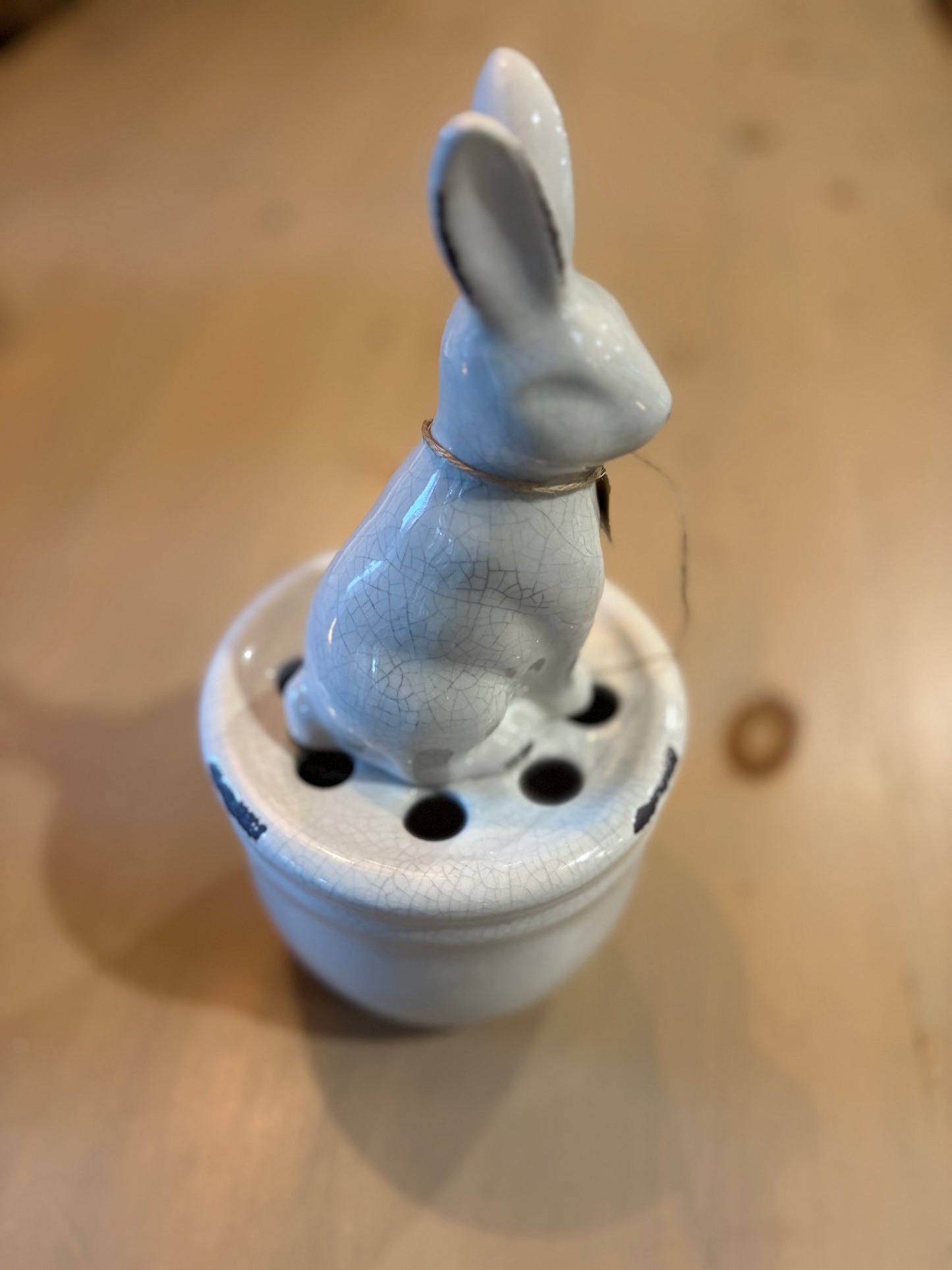Ceramic Bunny Floral Bud Vase
