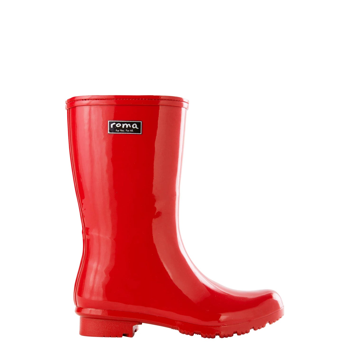EMMA MID CALF RED WOMEN'S RAIN BOOTS