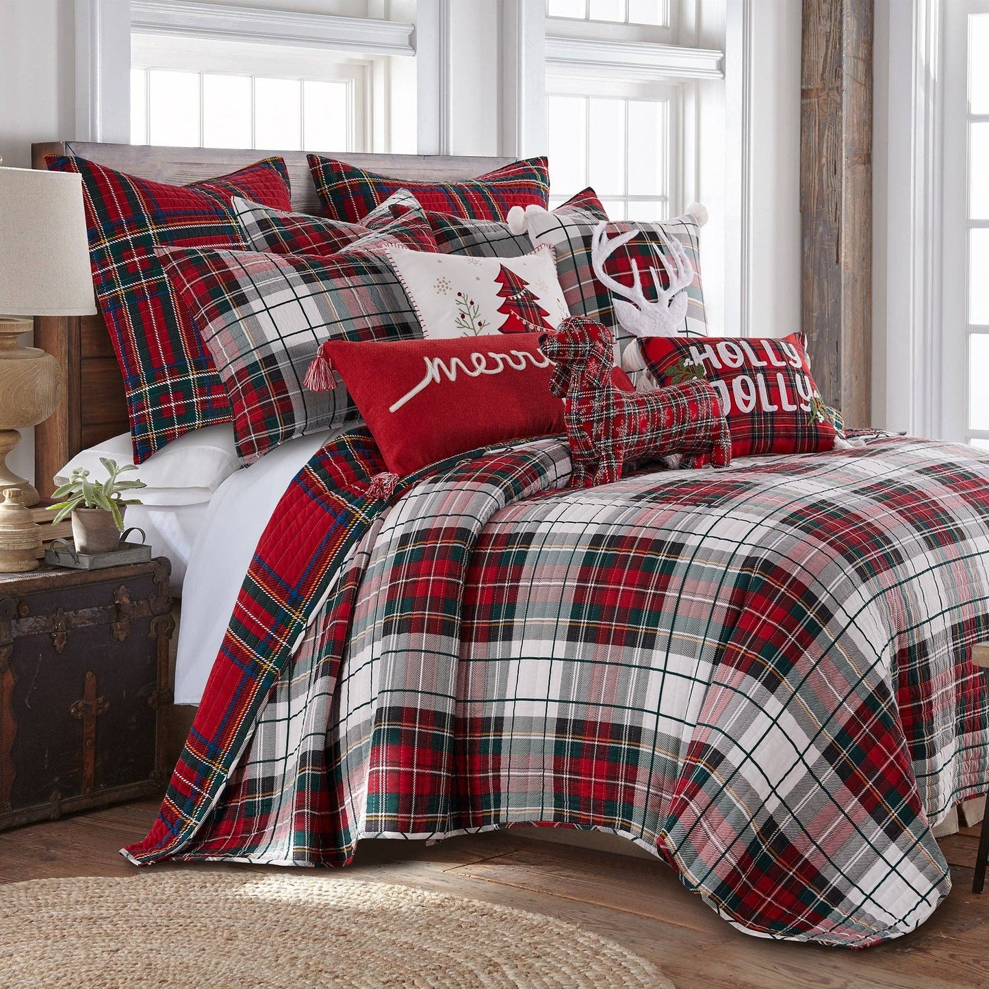 Spencer Plaid Quilt Set - Full/Queen
