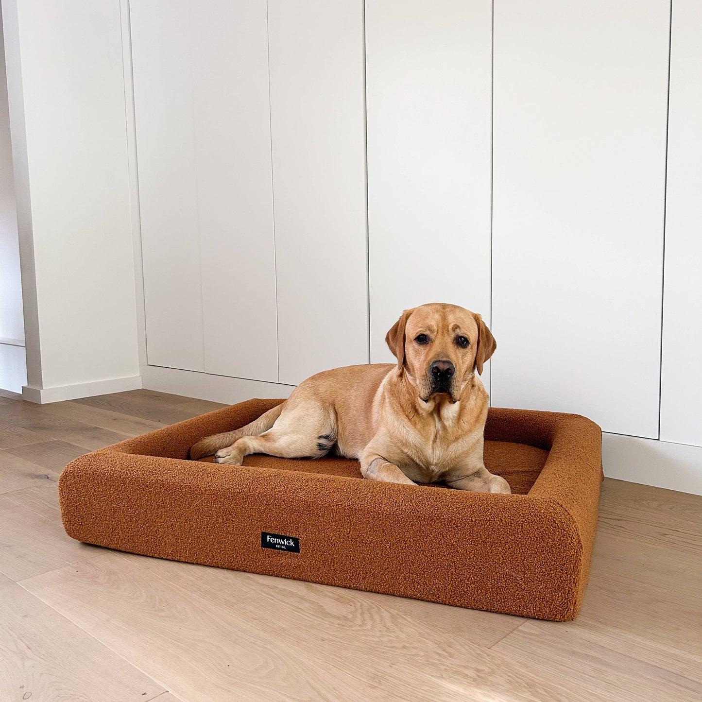 Teddy Dog Bed: Brown / S/M