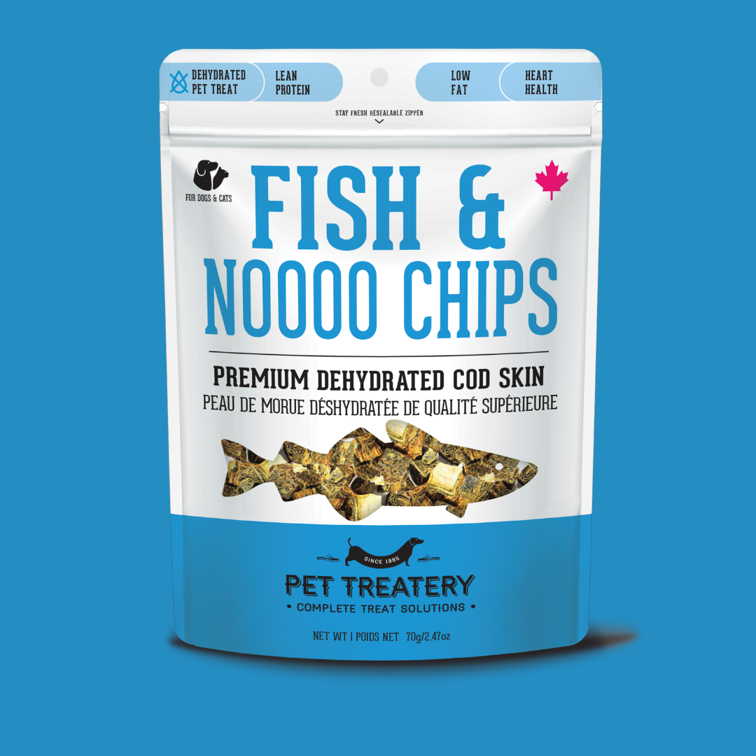 Cod Skin Dehydrated Pet Treats: High-Protein & Low-Calorie