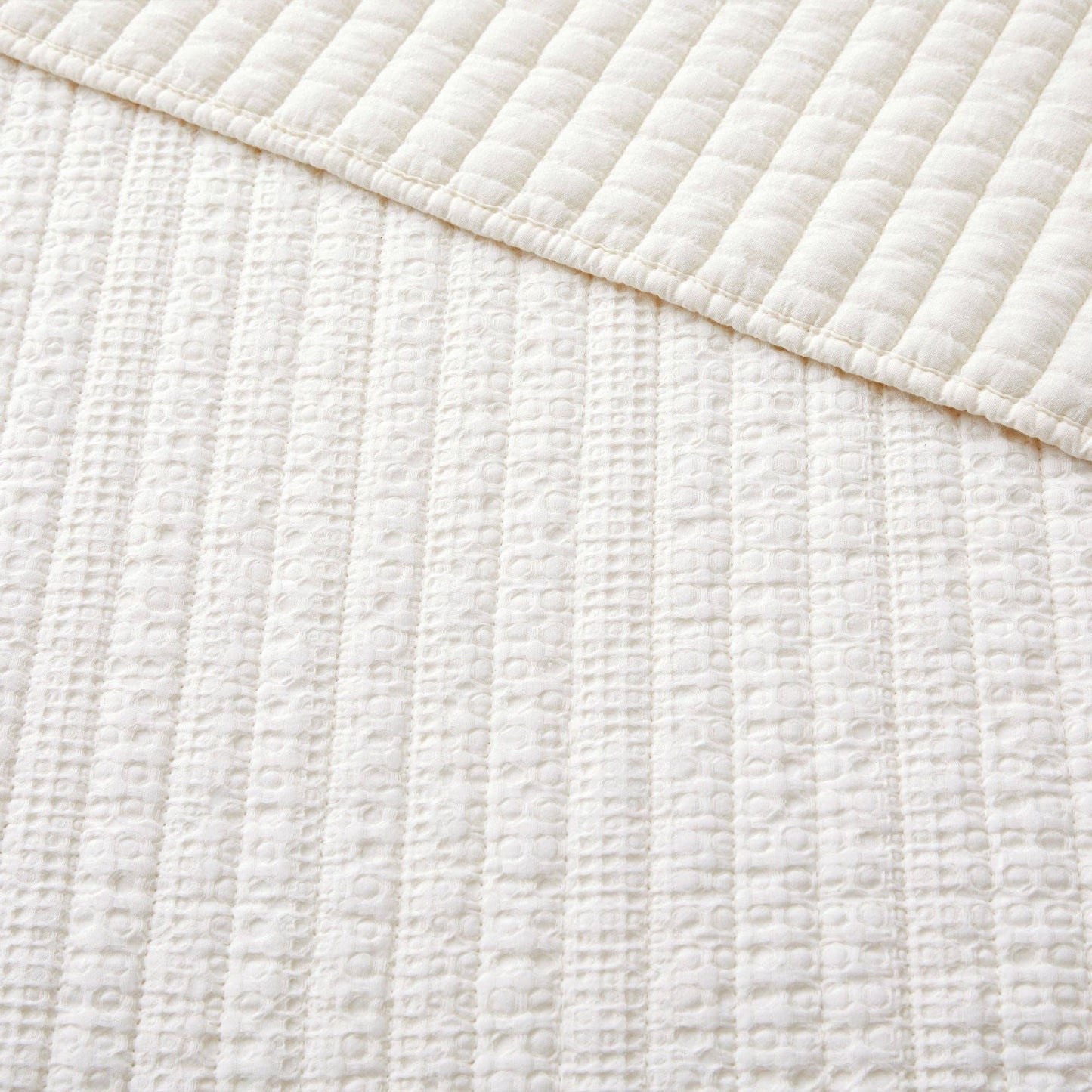 Loden Quilt Set: Cream / King/Cal King