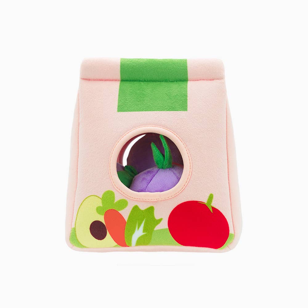 HugSmart Pet - Food Party | Grocery Bag - Interactive Toy