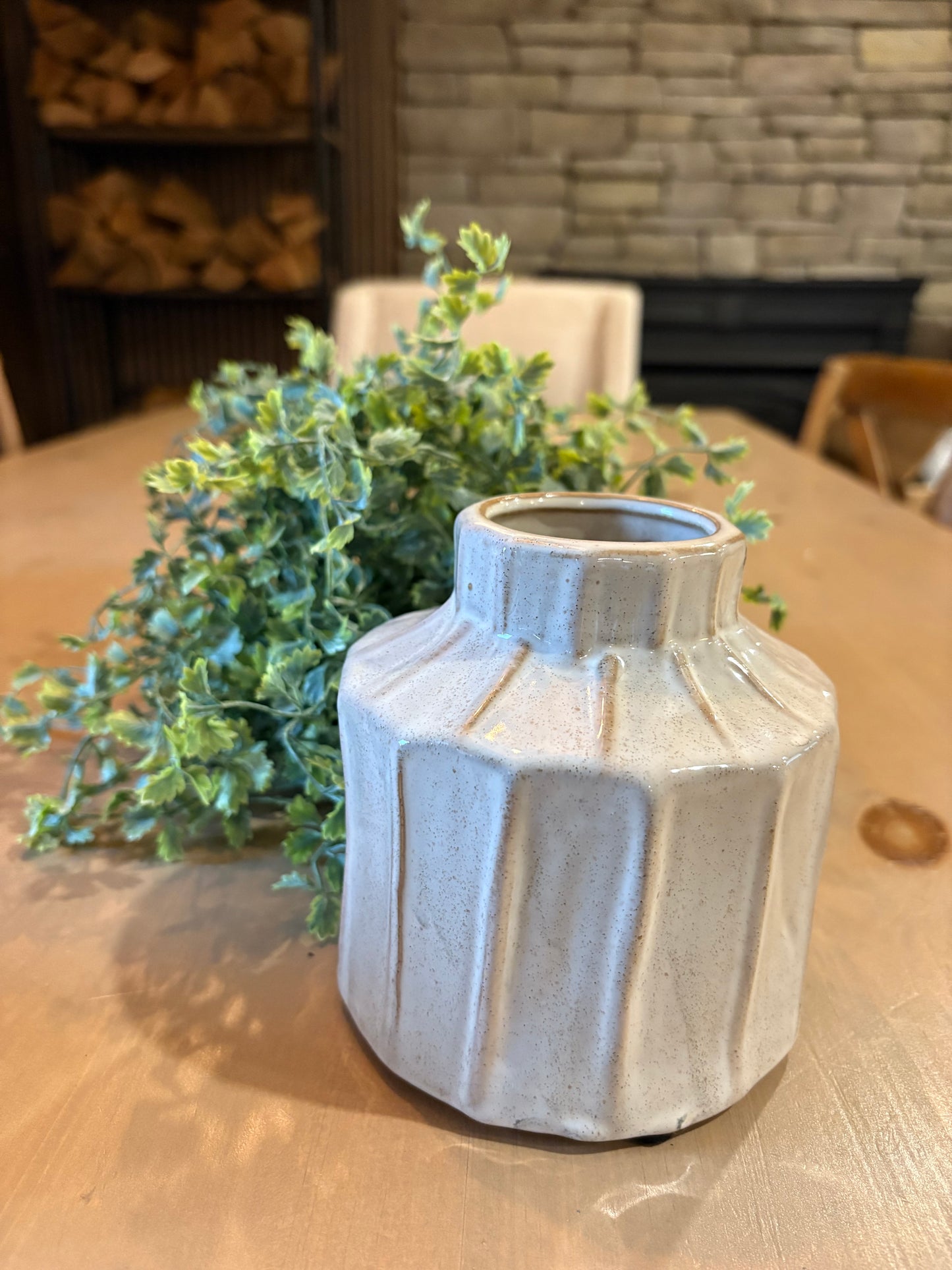 Small Ceramic Textured Vase