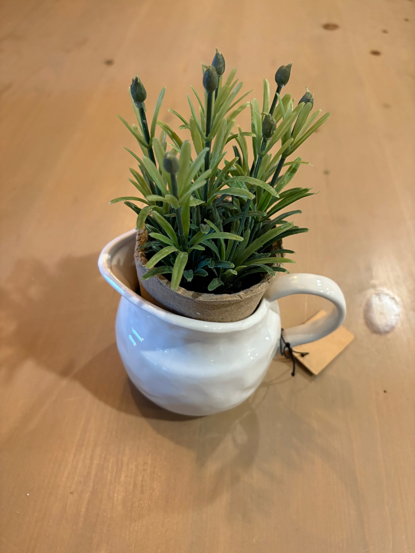 White Ceramic Creamer Pot