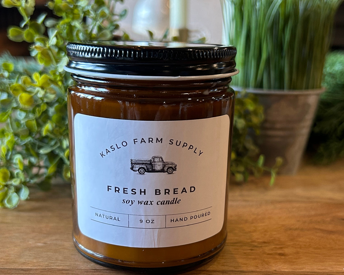 Fresh Bread Scented 100% Soy Wax Candle 9oz