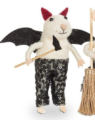 Mouse Holiday Ornament - Vampire Bat