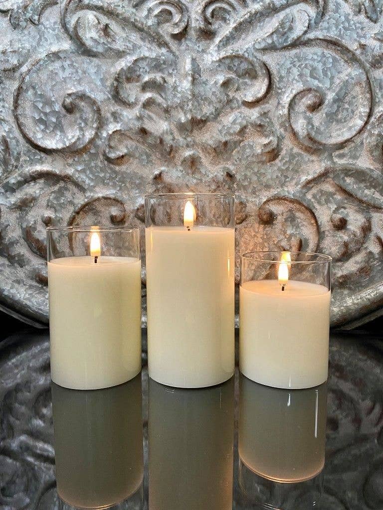 Ivory TRIO Flameless Candle Set