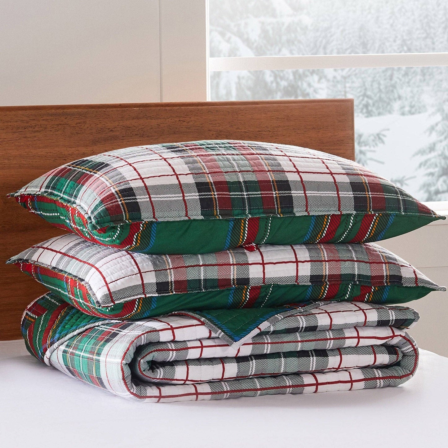 Spencer Plaid Quilt Set - Full/Queen