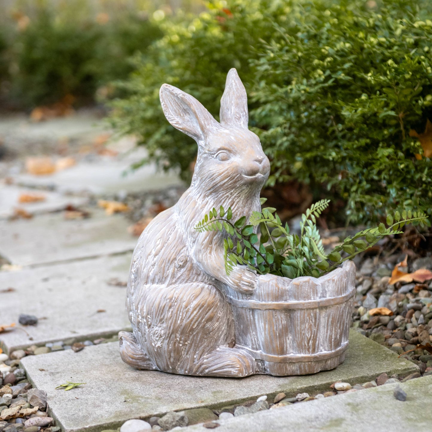 Bunny W/ Basket Statue