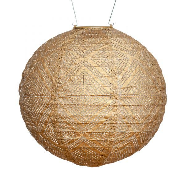Stella Market 12" Globe Solar Lantern - Bronze
