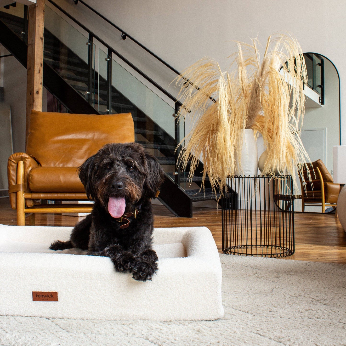 Teddy Dog Bed: Brown / S/M