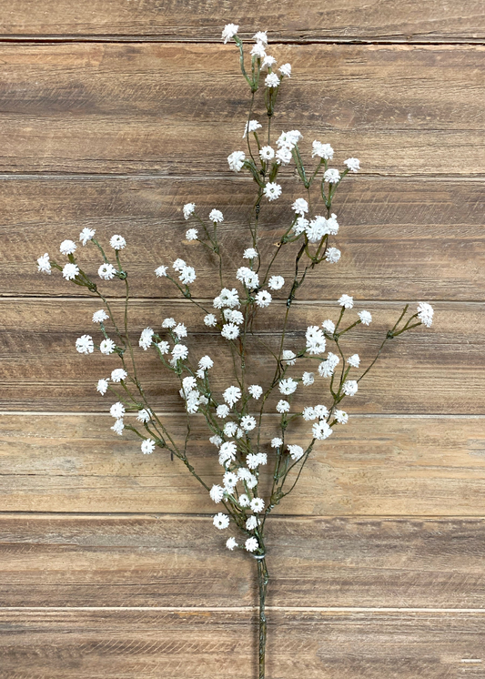 35" White Baby's Breath Spays