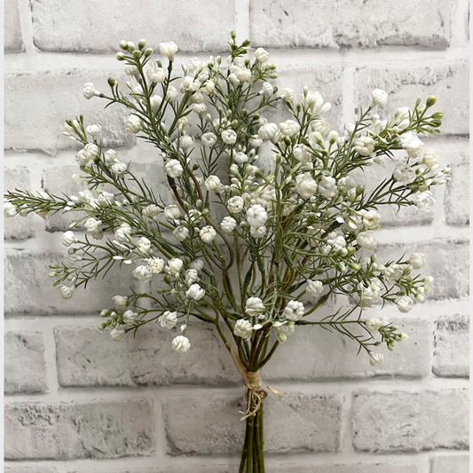 14" White Baby'S Breath Bundle
