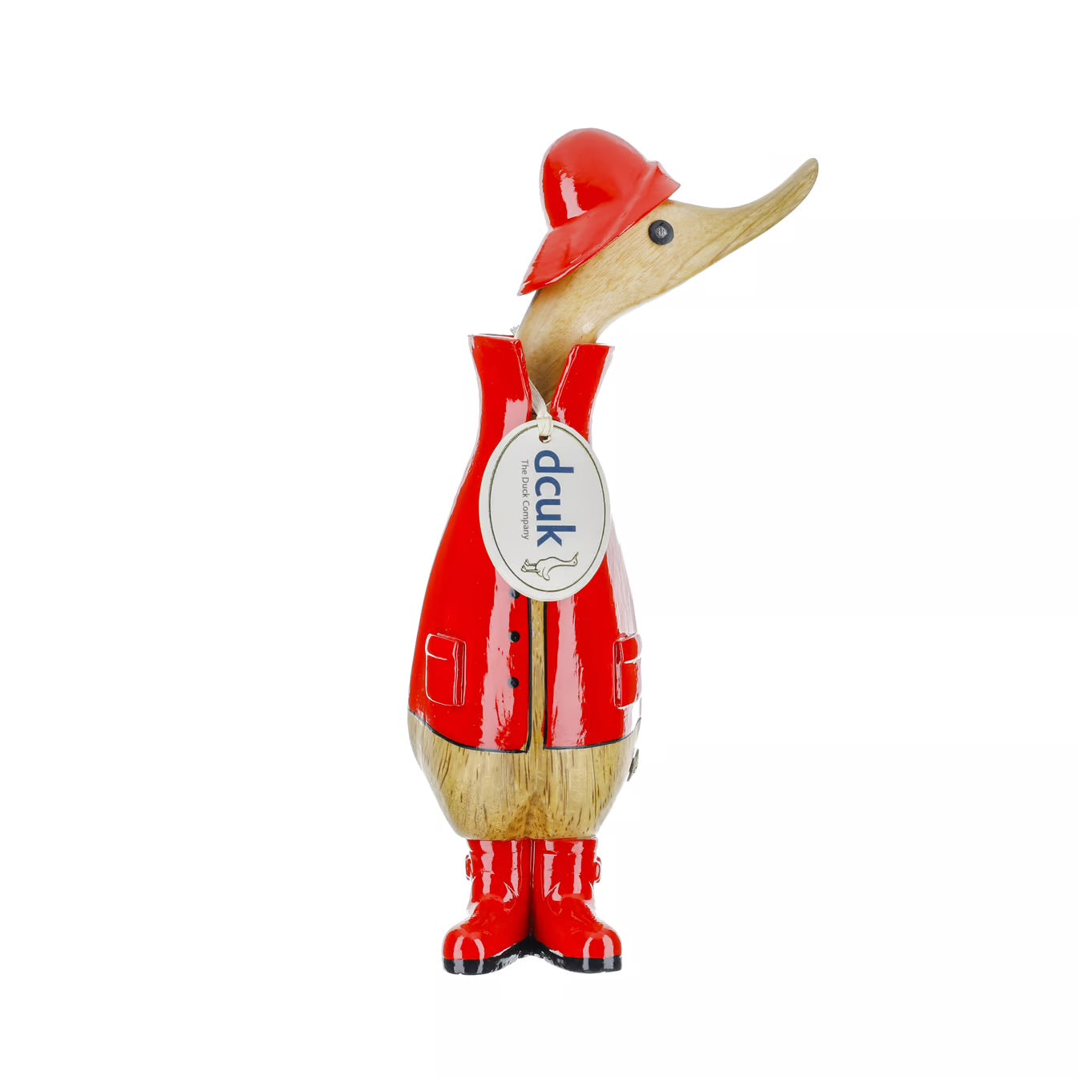 Carved Hand Painted Adorable Rain Coat Ducks