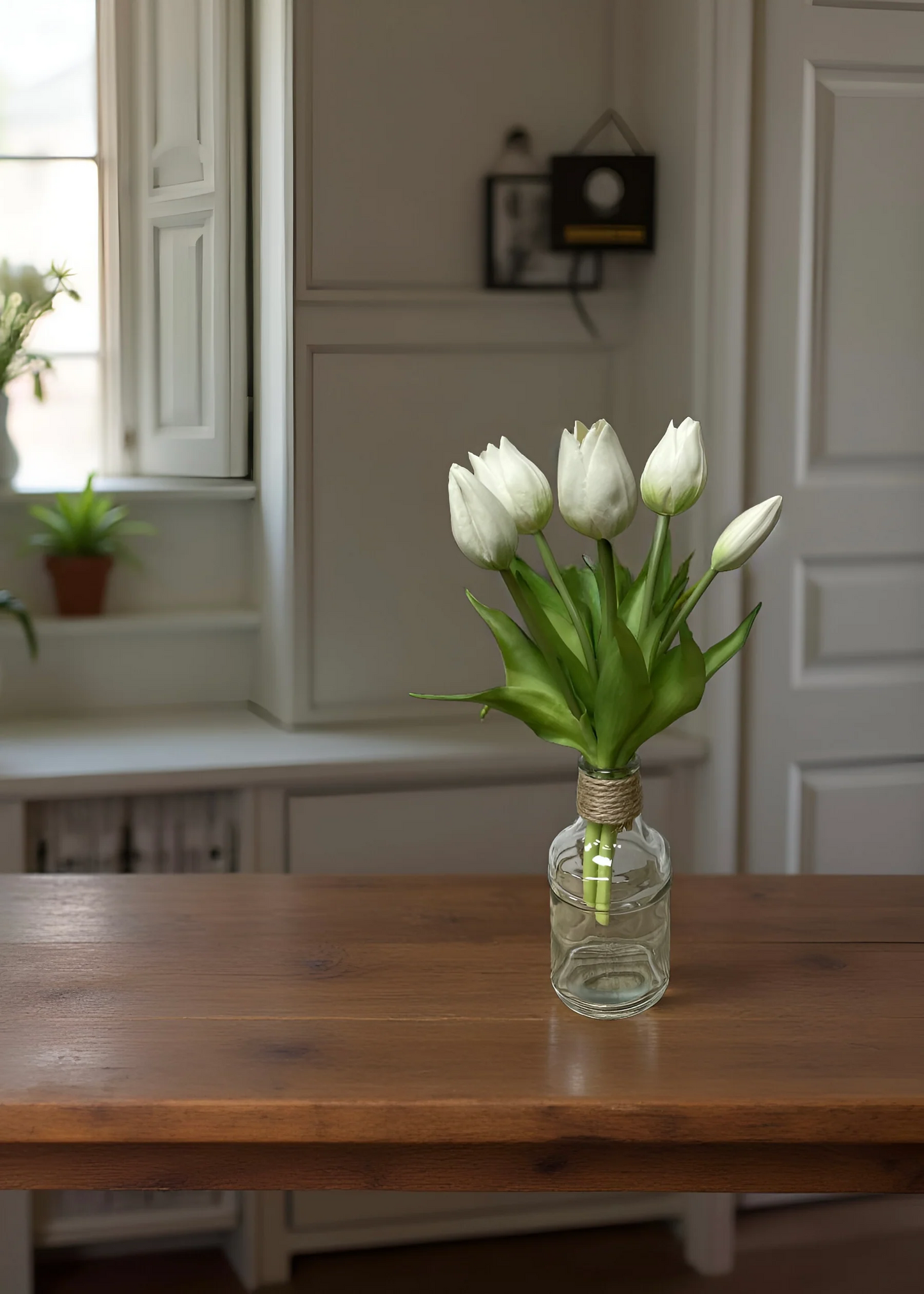 10" Fresh Touch Mini Wild White Tulip Bundle