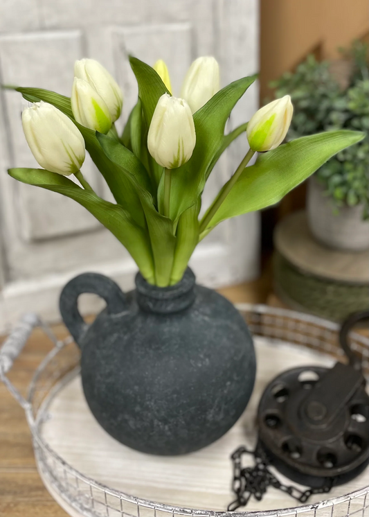 12" Fresh Touch White Formosa Tulip Bundle