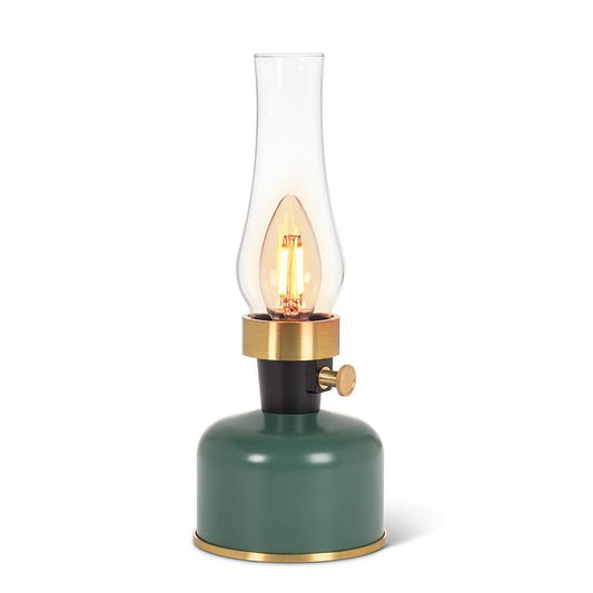 Lantern LED Lamp - Green - 10.5"H