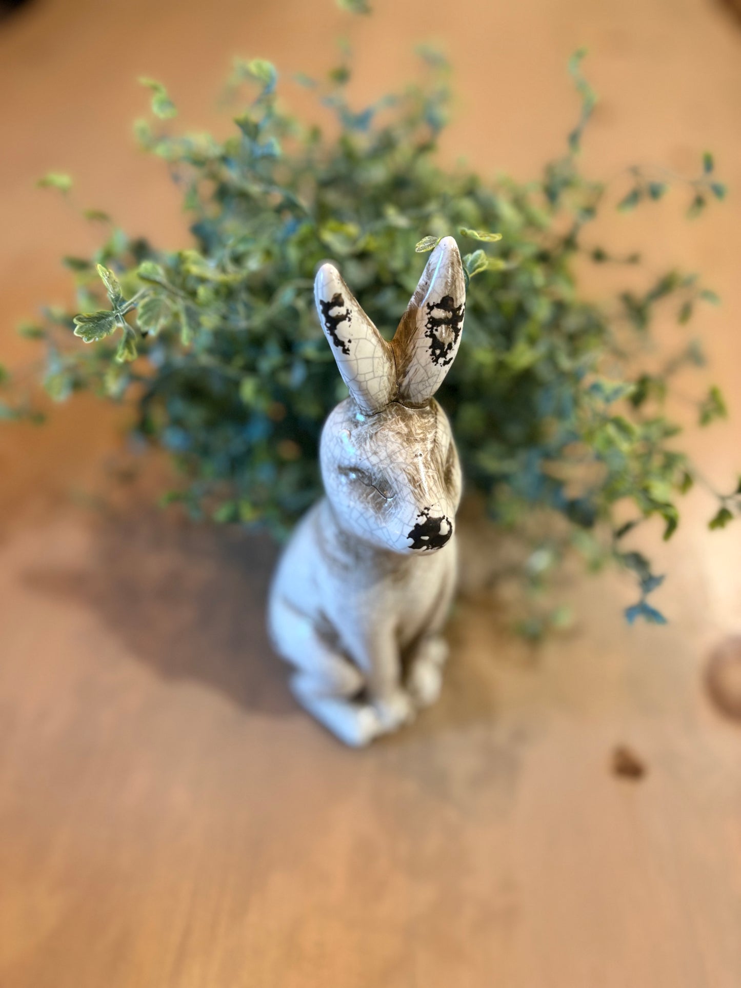 Rustic Ceramic Sitting Bunny