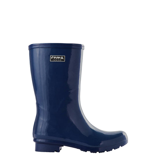 EMMA MID CALF NAVY WOMEN'S RAIN BOOTS