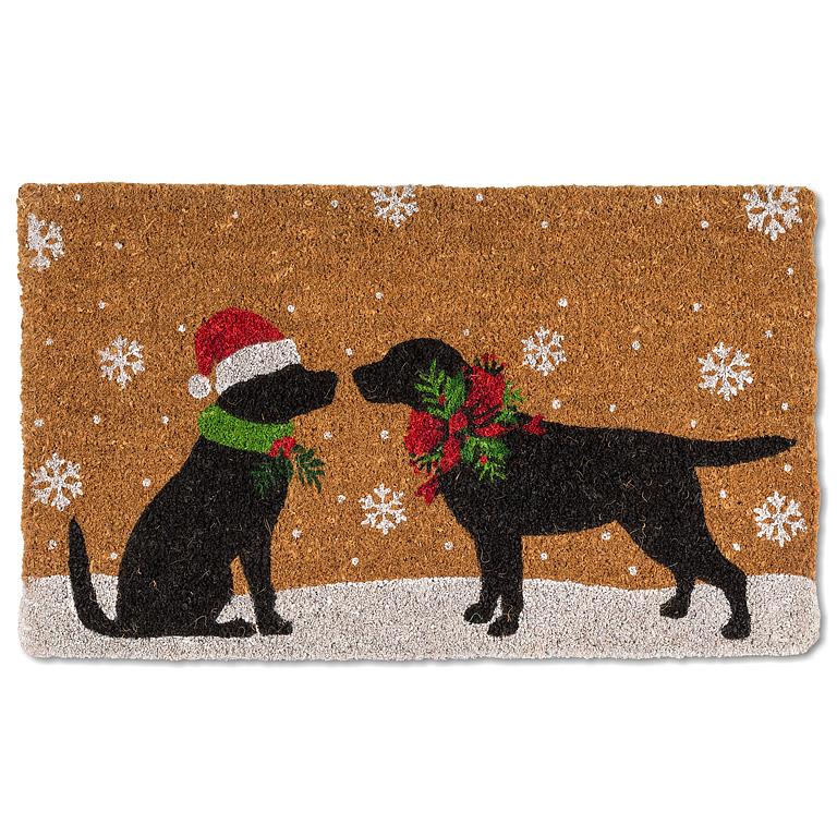 Christmas Dogs Doormat-18x30"L