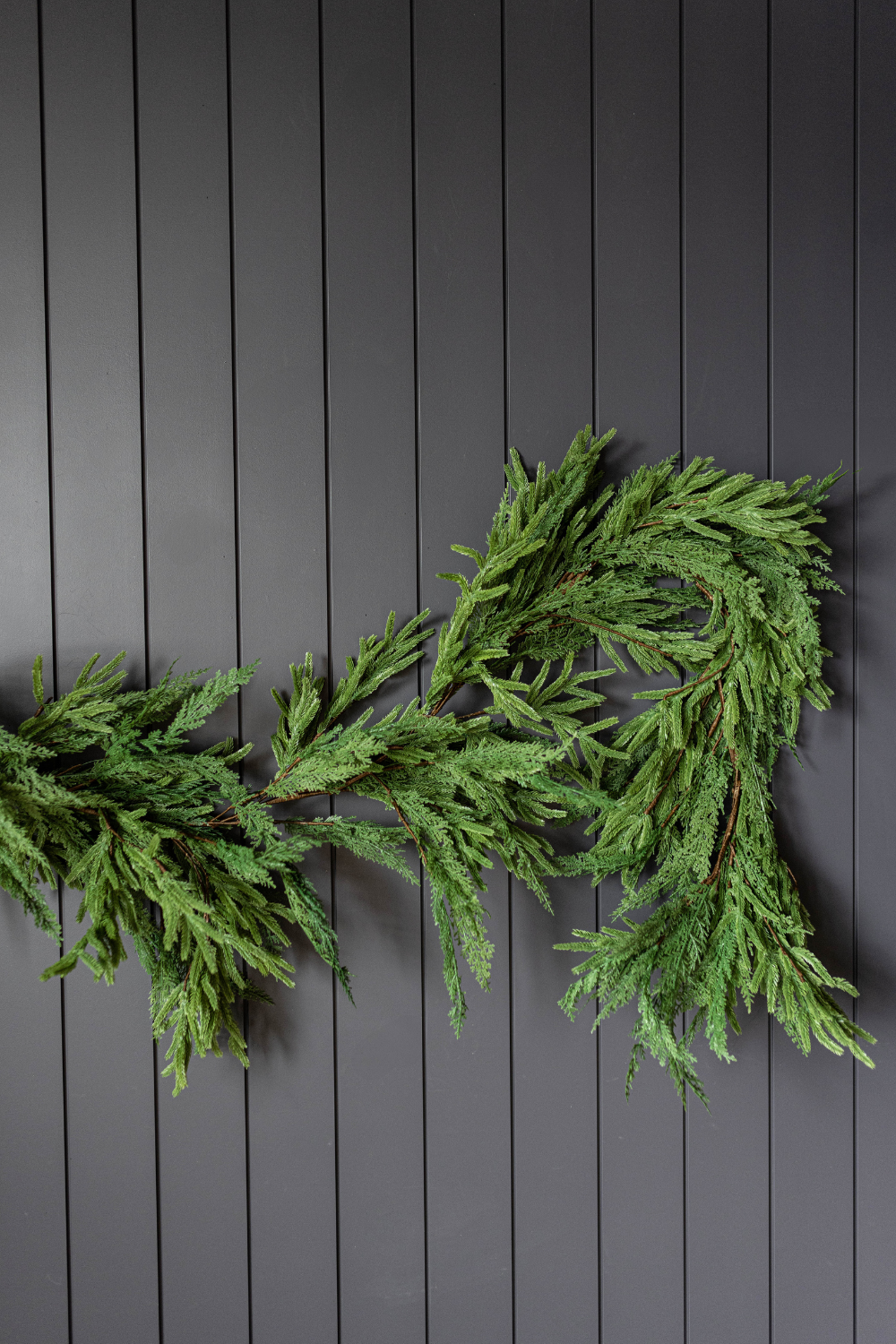 Luxe Norfolk & Cypress Mix Real Touch Faux Christmas Garland 9ft