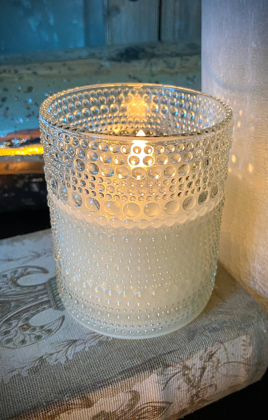 Hobnail Flameless Candle
