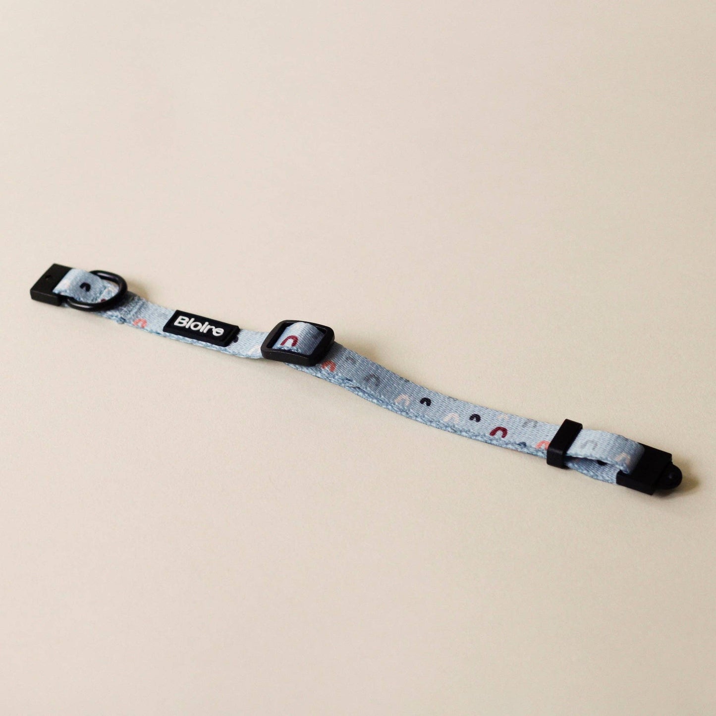 Blue Rainbow Cat Collar