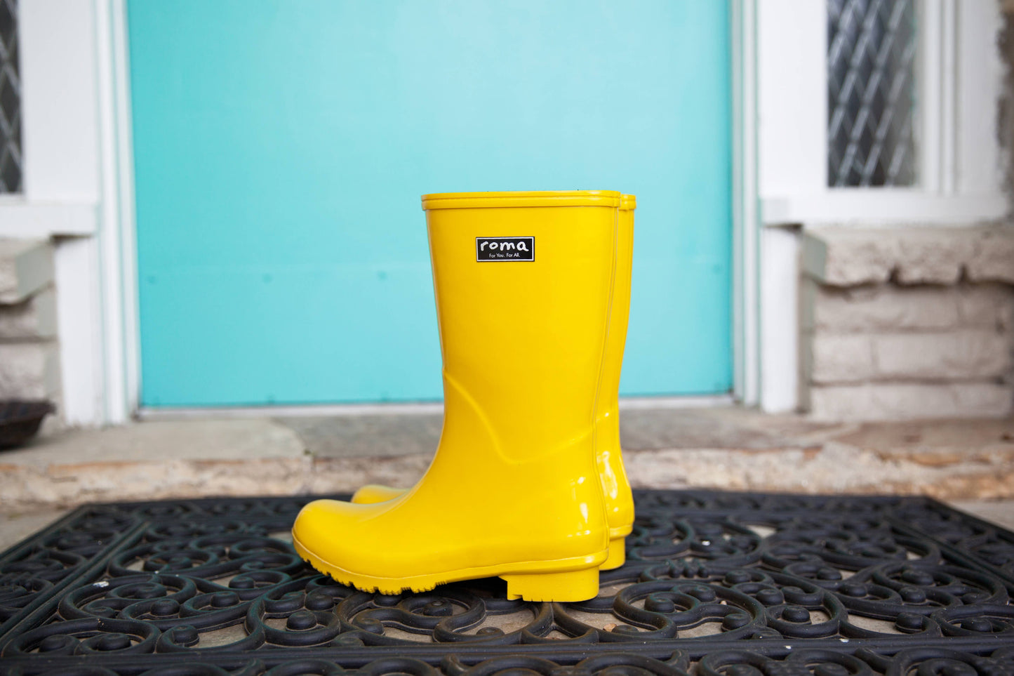 EMMA MID CALF YELLOW WOMEN'S RAIN BOOTS