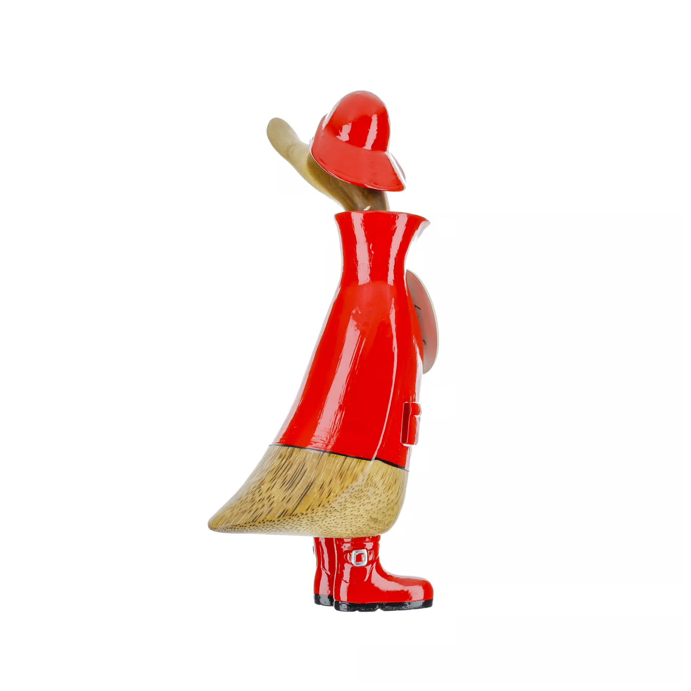 Carved Hand Painted Adorable Rain Coat Ducks