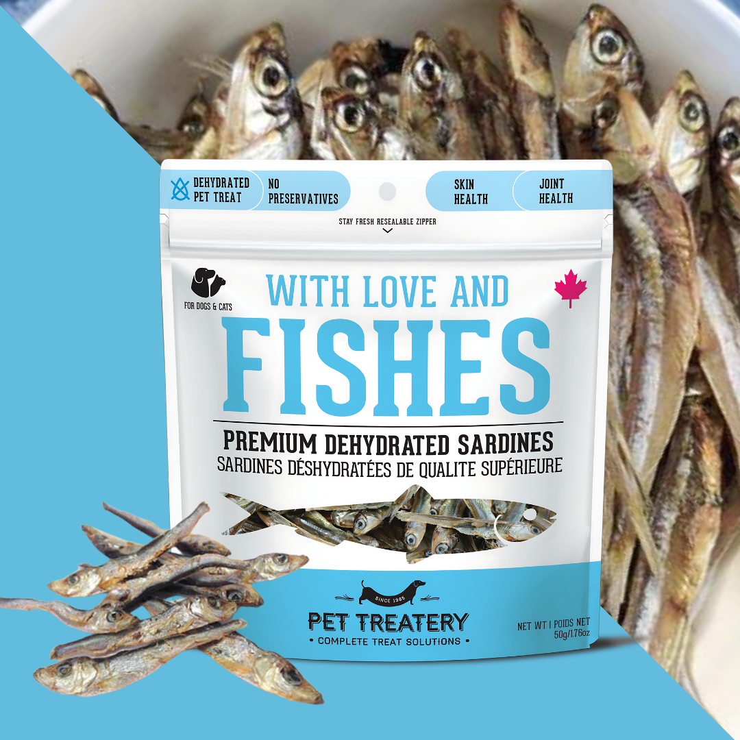Sardines Dehydrated Pet Treats: High-Protein & Natural 90g