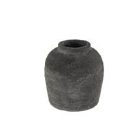 Volos Terracotta Vase S - Black