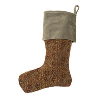 Mayur Block Print Velvet Stocking