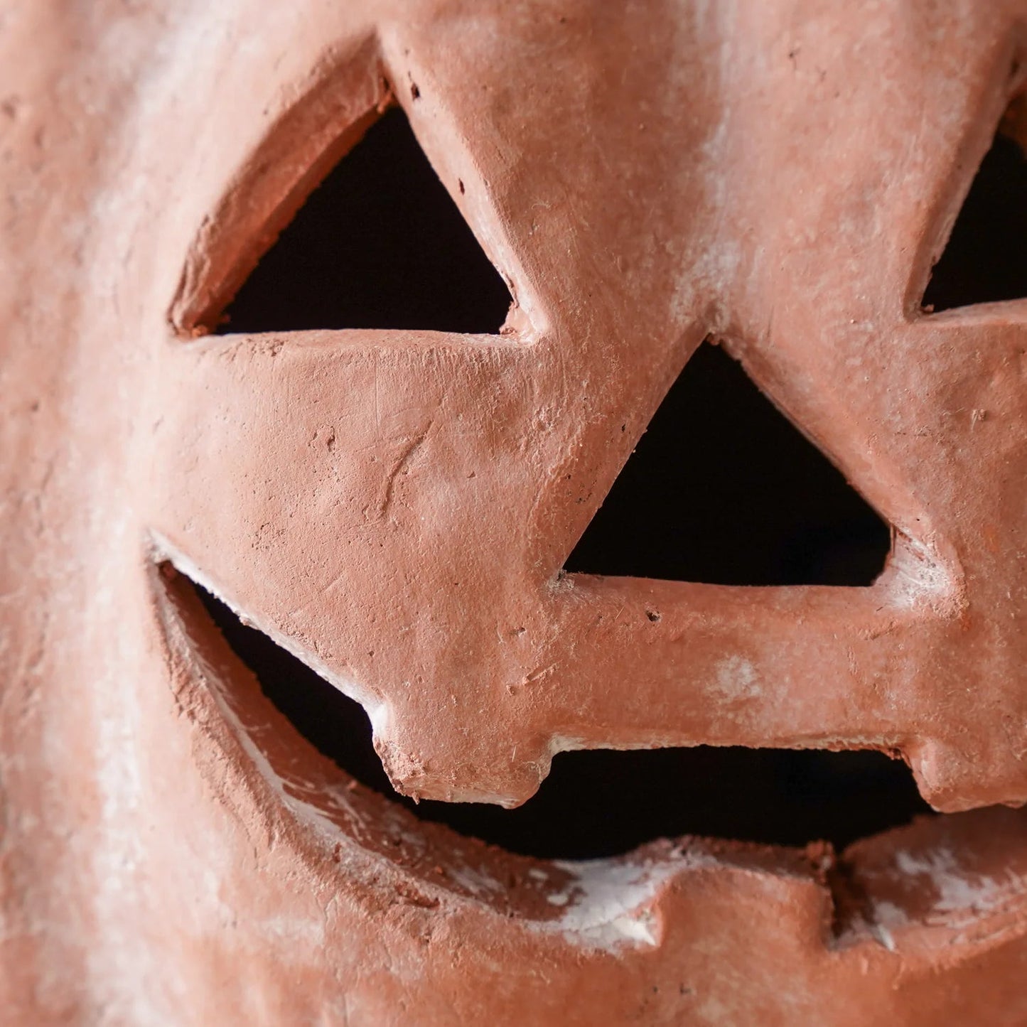 Rustic Orange Terracotta Jack-O-Lantern Pumpkins | 2 Sizes