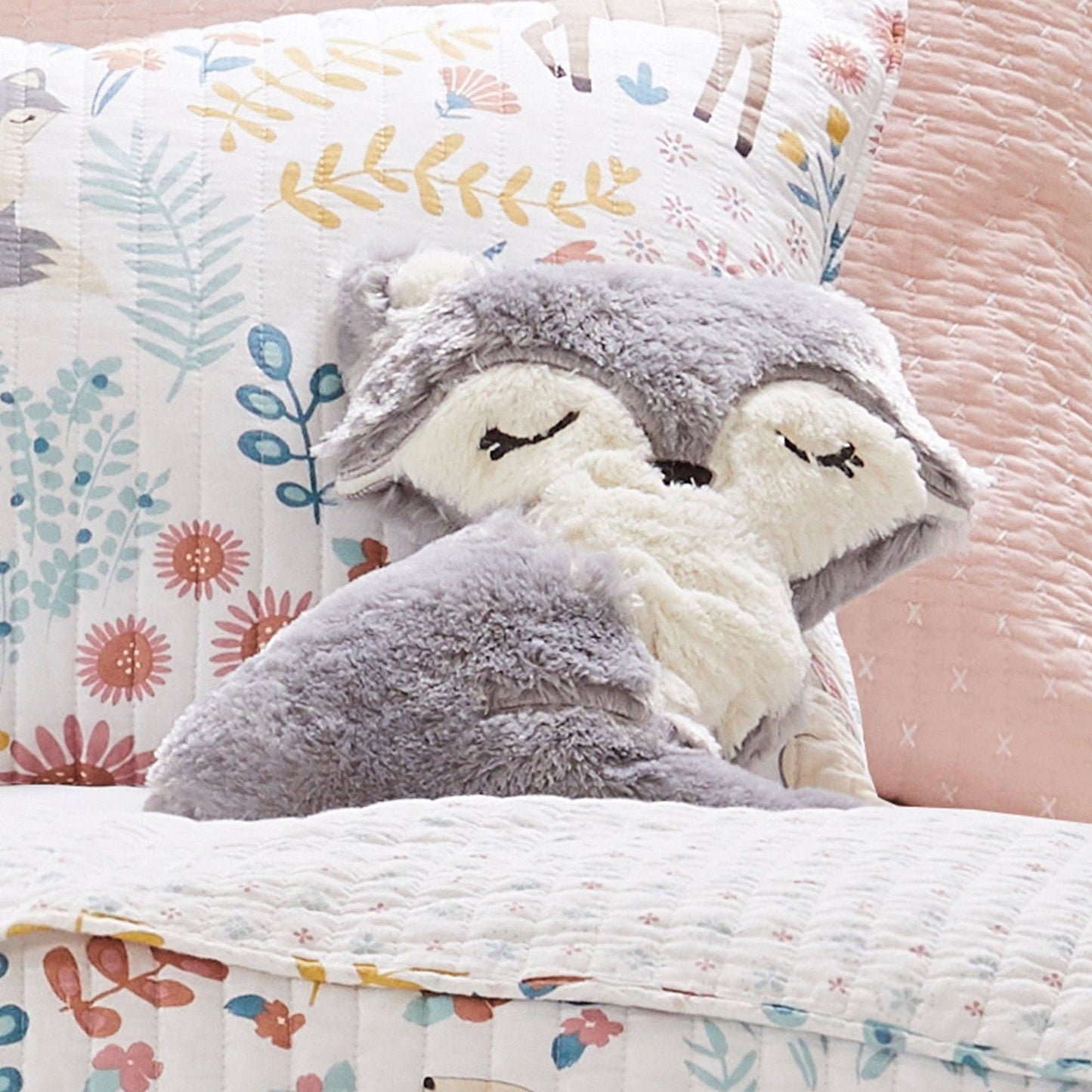 Fancy Forest Fox Shaped Pillow